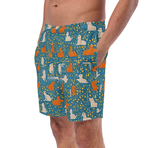Copper Circuit Warren on a Swim Trunks