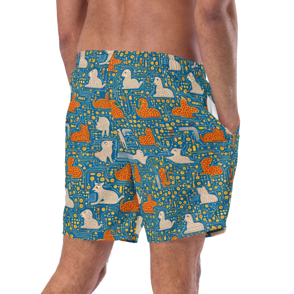 Copper Circuit Warren on Swim Trunks — Right Back
