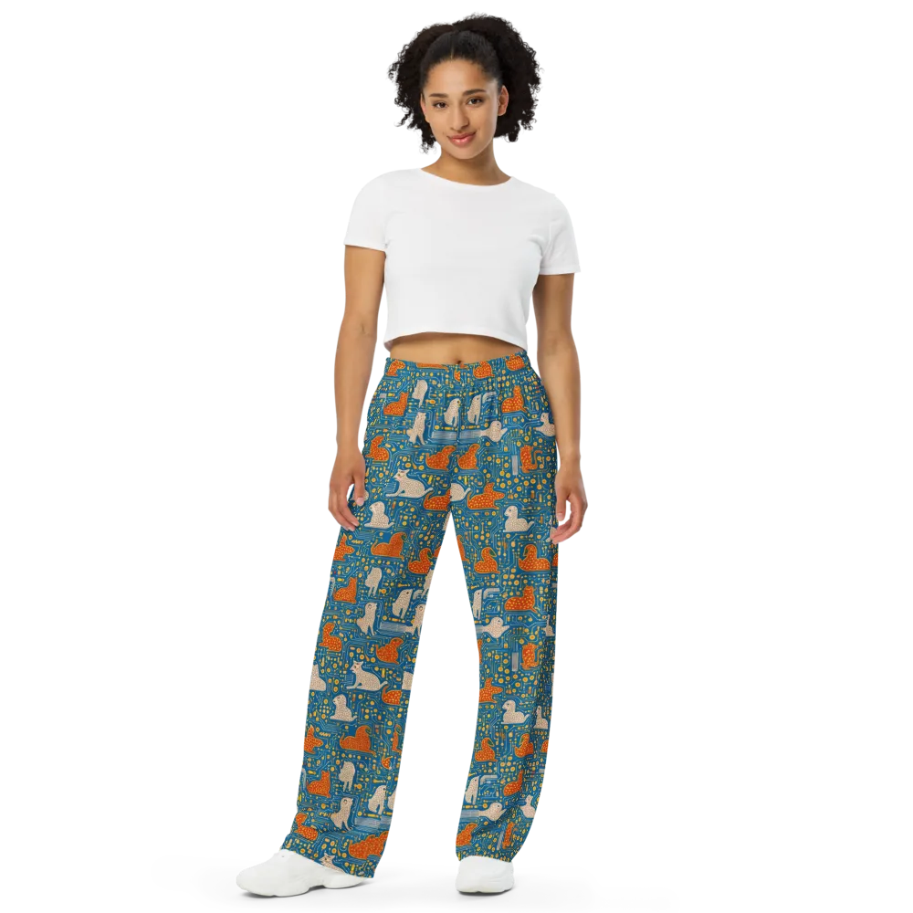 Copper Circuit Warren on Wide-Leg Pants — Front