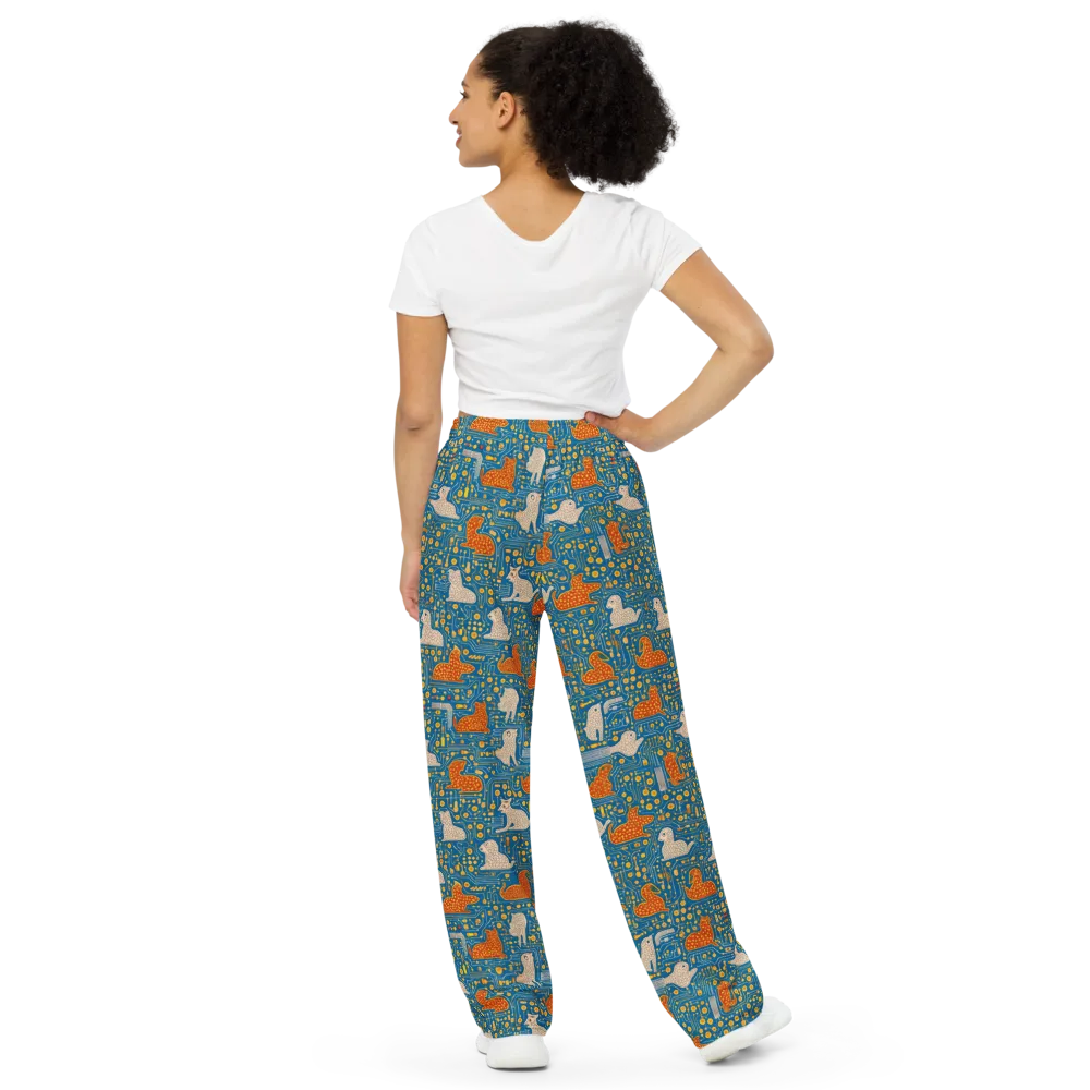 Copper Circuit Warren on Wide-Leg Pants — Back
