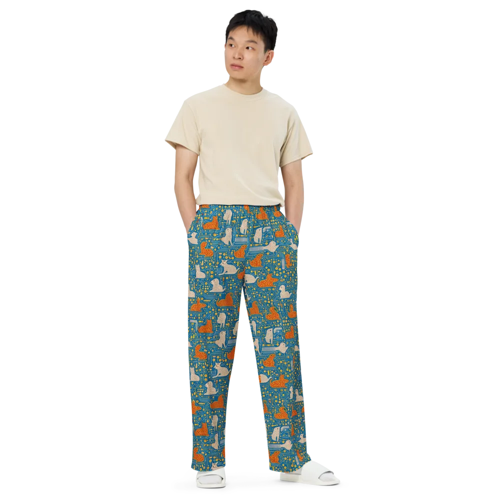 Copper Circuit Warren on Wide-Leg Pants — Front