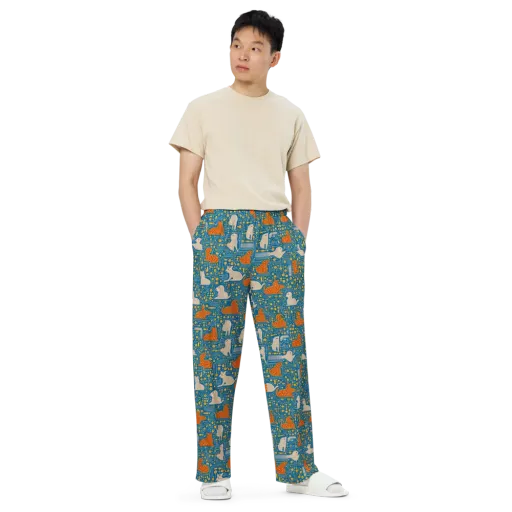 Copper Circuit Warren on a Wide-Leg Pants