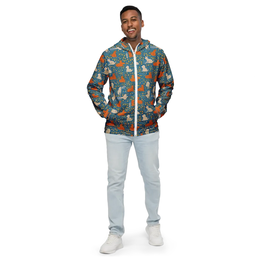 Copper Circuit Warren on Men's Windbreaker — Front