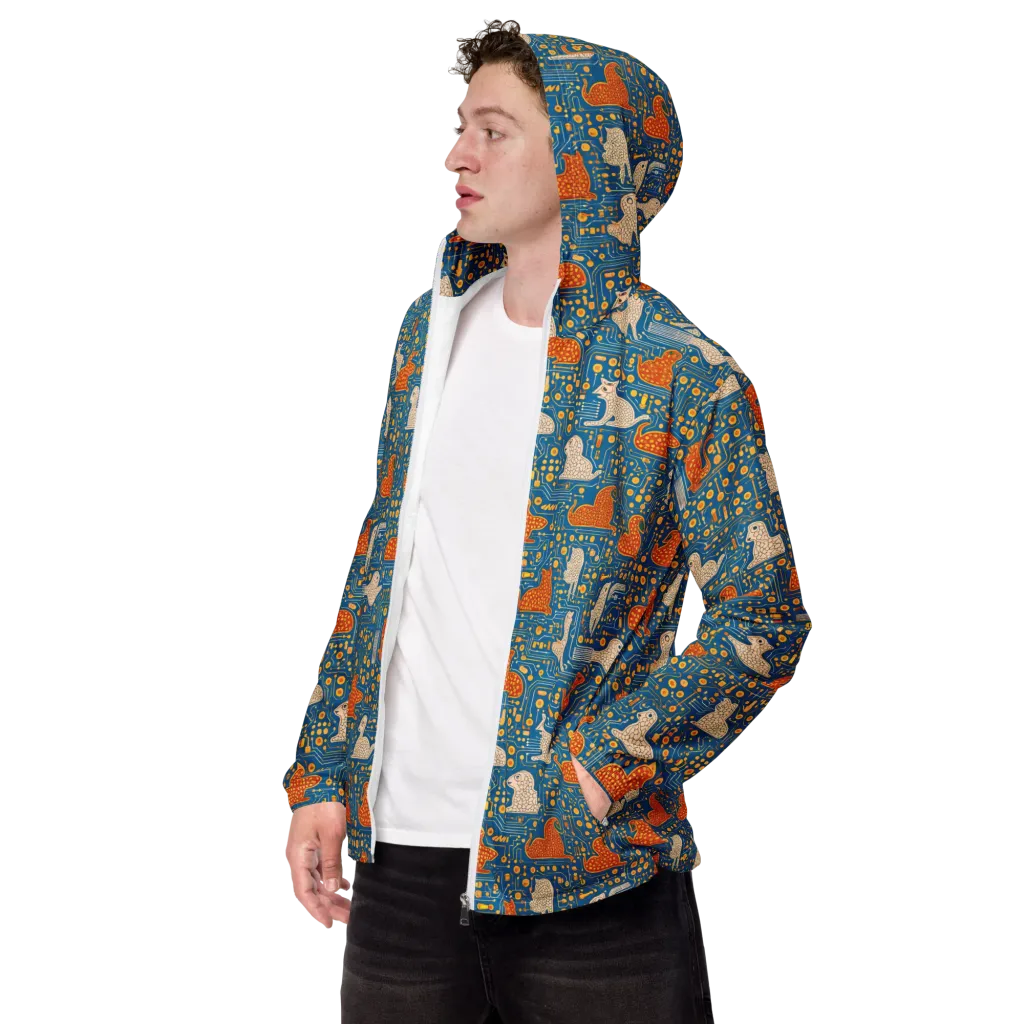 Copper Circuit Warren on Men's Windbreaker — Left Front