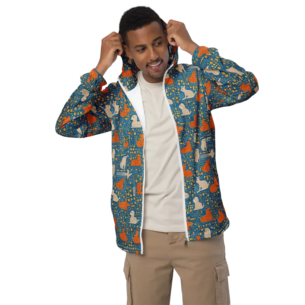Copper Circuit Warren on Men's Windbreaker — Front