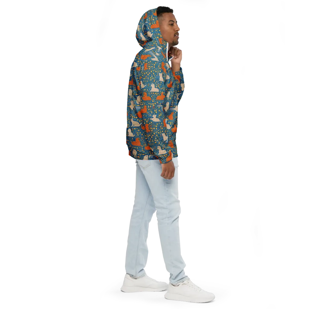 Copper Circuit Warren on Men's Windbreaker — Right