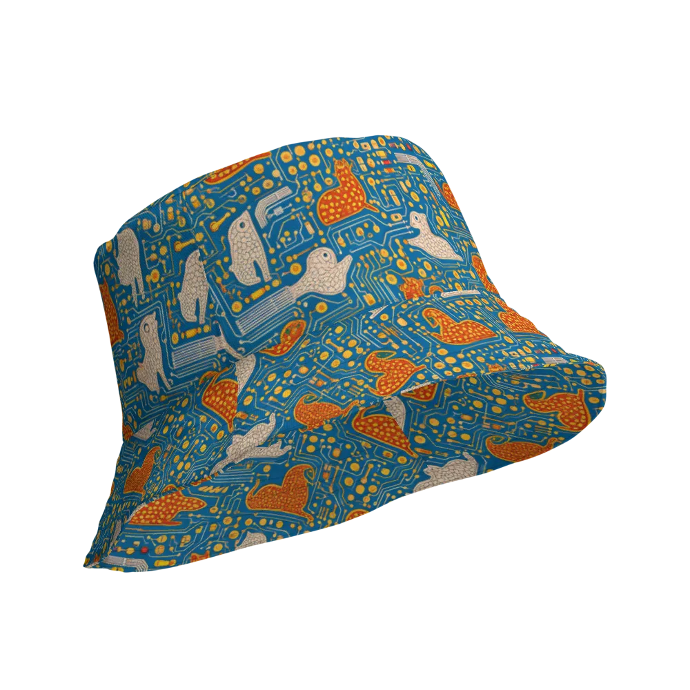 Copper Circuit Warren on Reversible Bucket Hat — Product details Outside