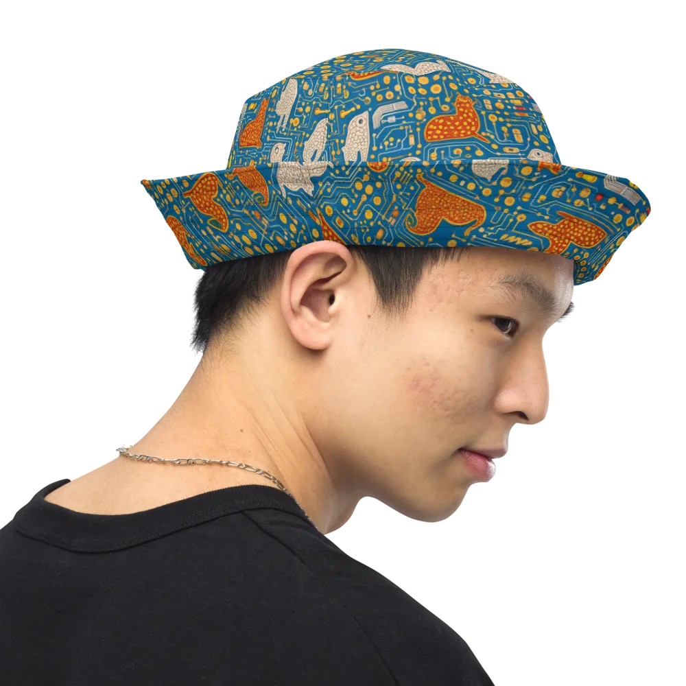 Copper Circuit Warren on Reversible Bucket Hat — Right Outside