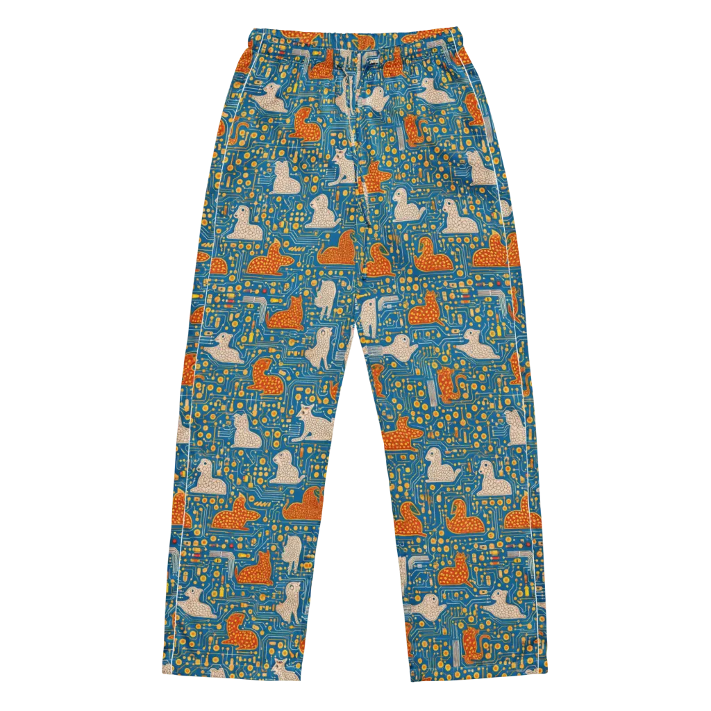 Copper Circuit Warren on Women's Pajama Pants — Front