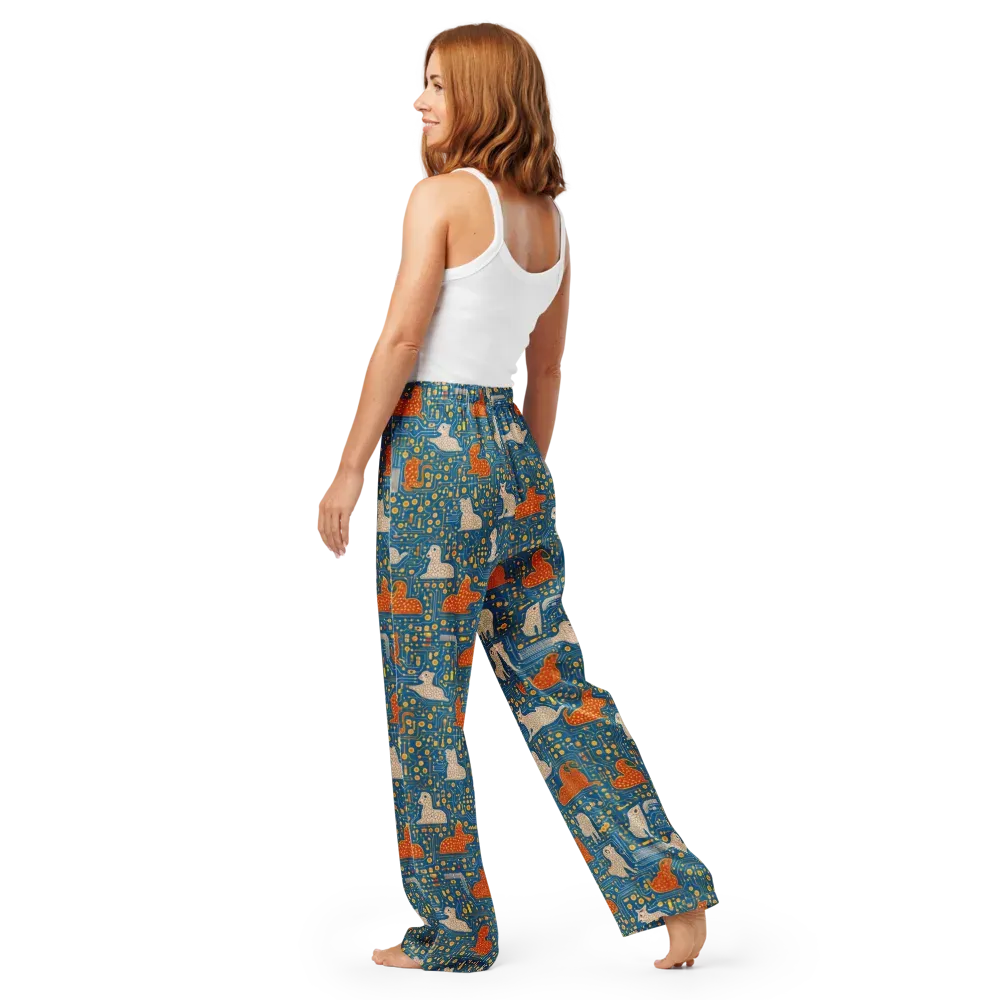 Copper Circuit Warren on Women's Pajama Pants — Back