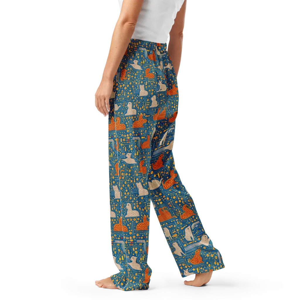 Copper Circuit Warren on Women's Pajama Pants — Left