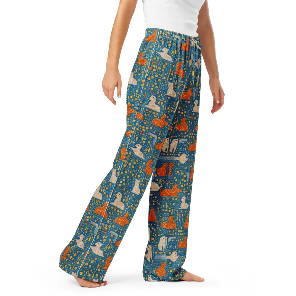 Copper Circuit Warren on Women's Pajama Pants — Right Front