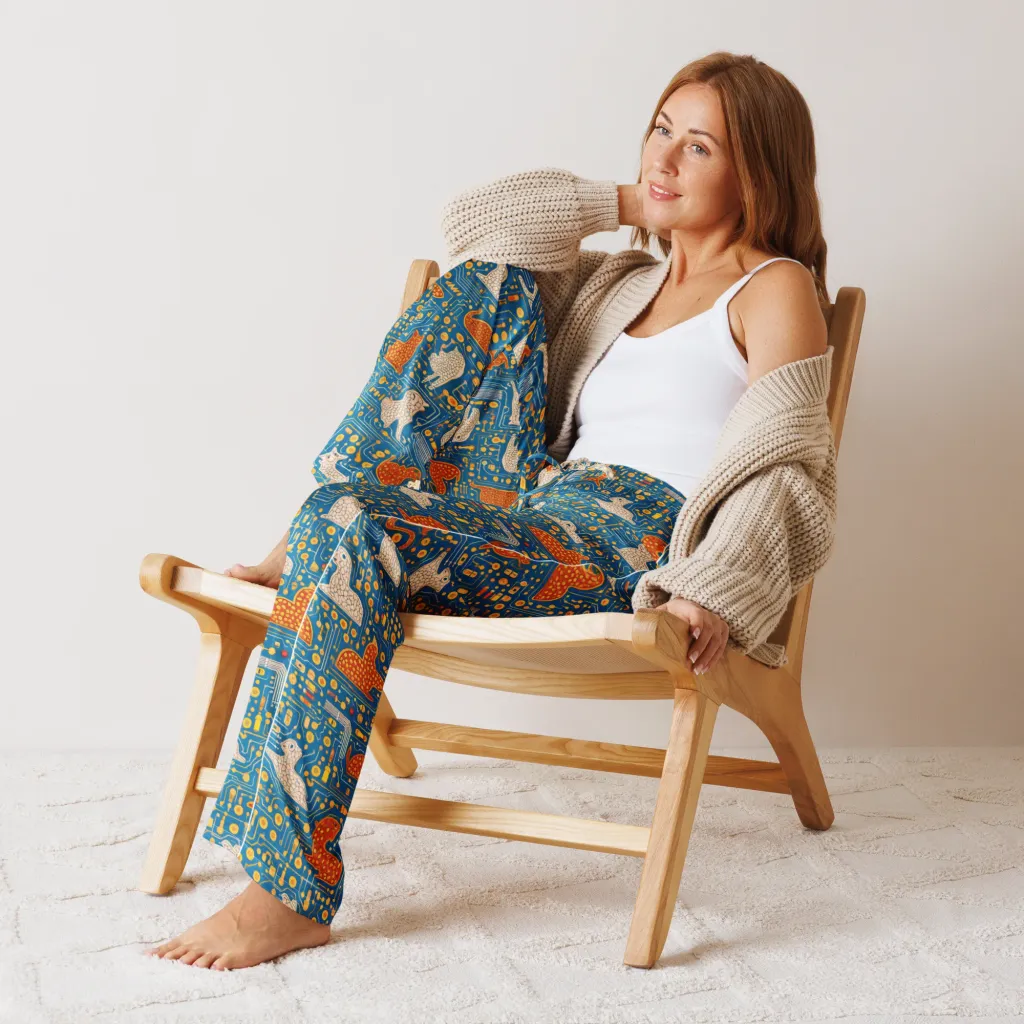 Copper Circuit Warren on Women's Pajama Pants — Front