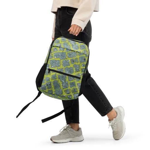 Lime Circuit on a Utility Backpack