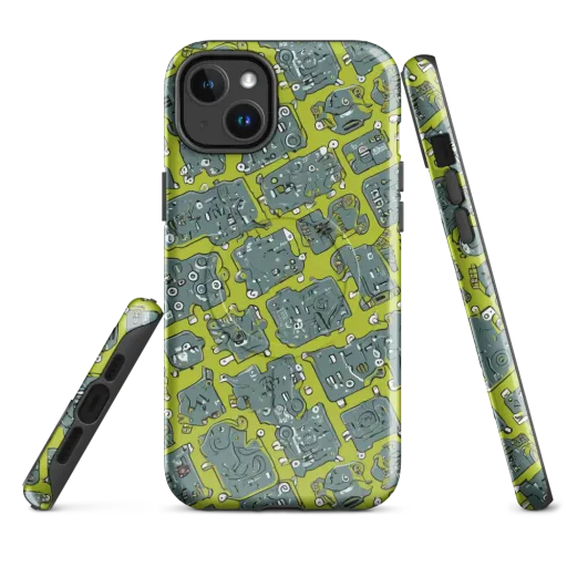 Lime Circuit on a MagSafe Tough Case for iPhone®