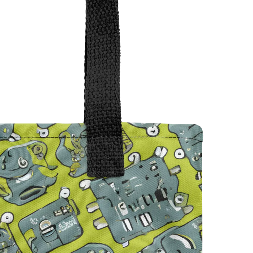 Lime Circuit on Tote Bag — Product details