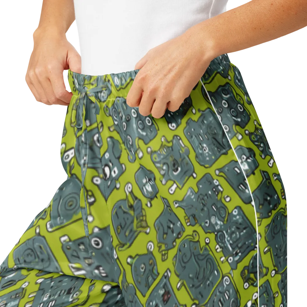 Lime Circuit on Women's Pajama Pants — Product details