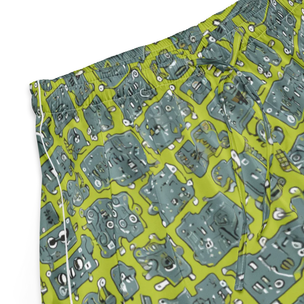 Lime Circuit on Women's Pajama Shorts — Product details