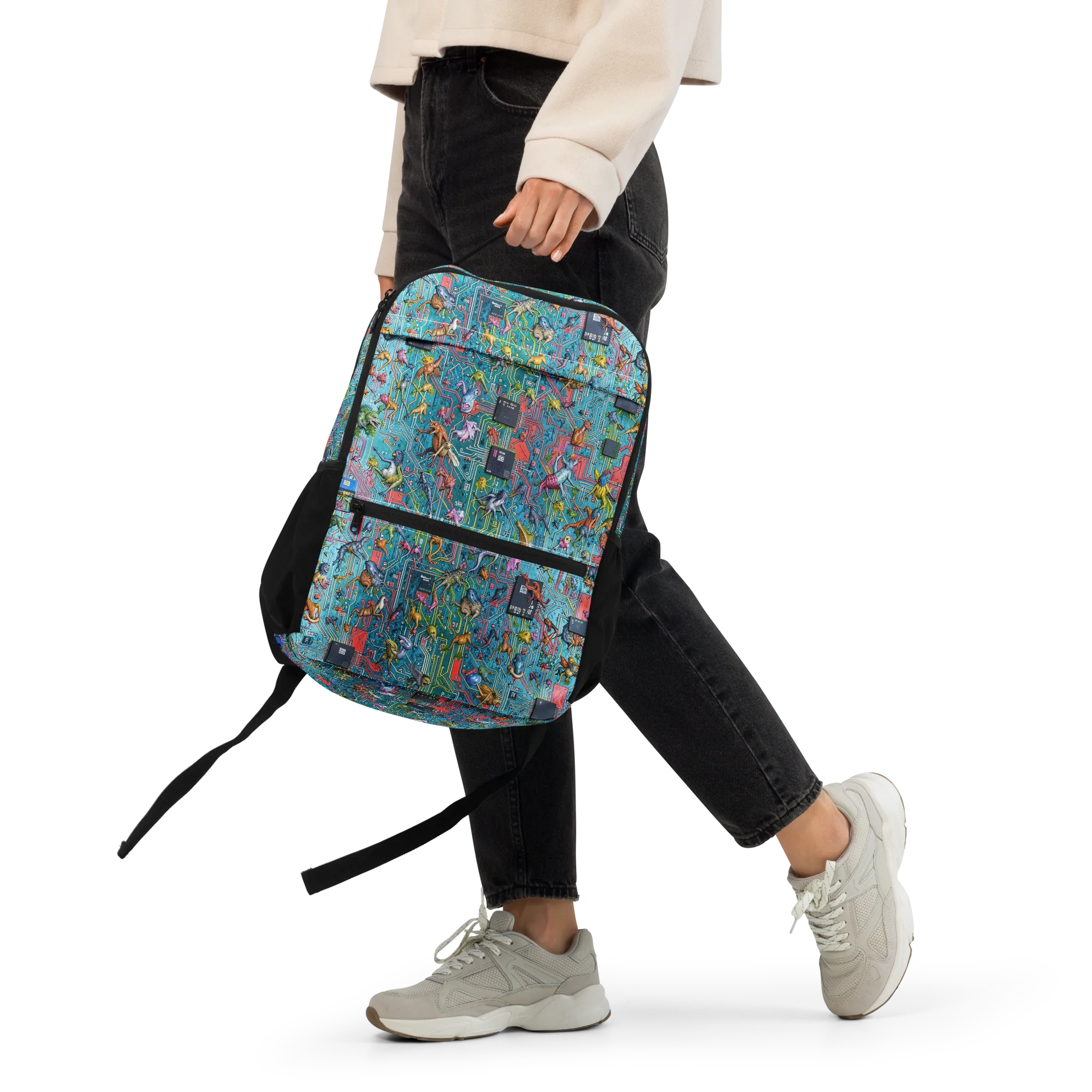 Circuit Menagerie on Utility Backpack — Front