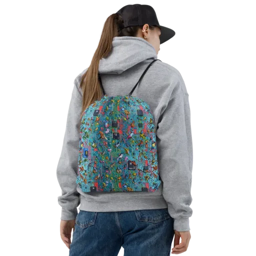 Circuit Menagerie on a Drawstring Bag