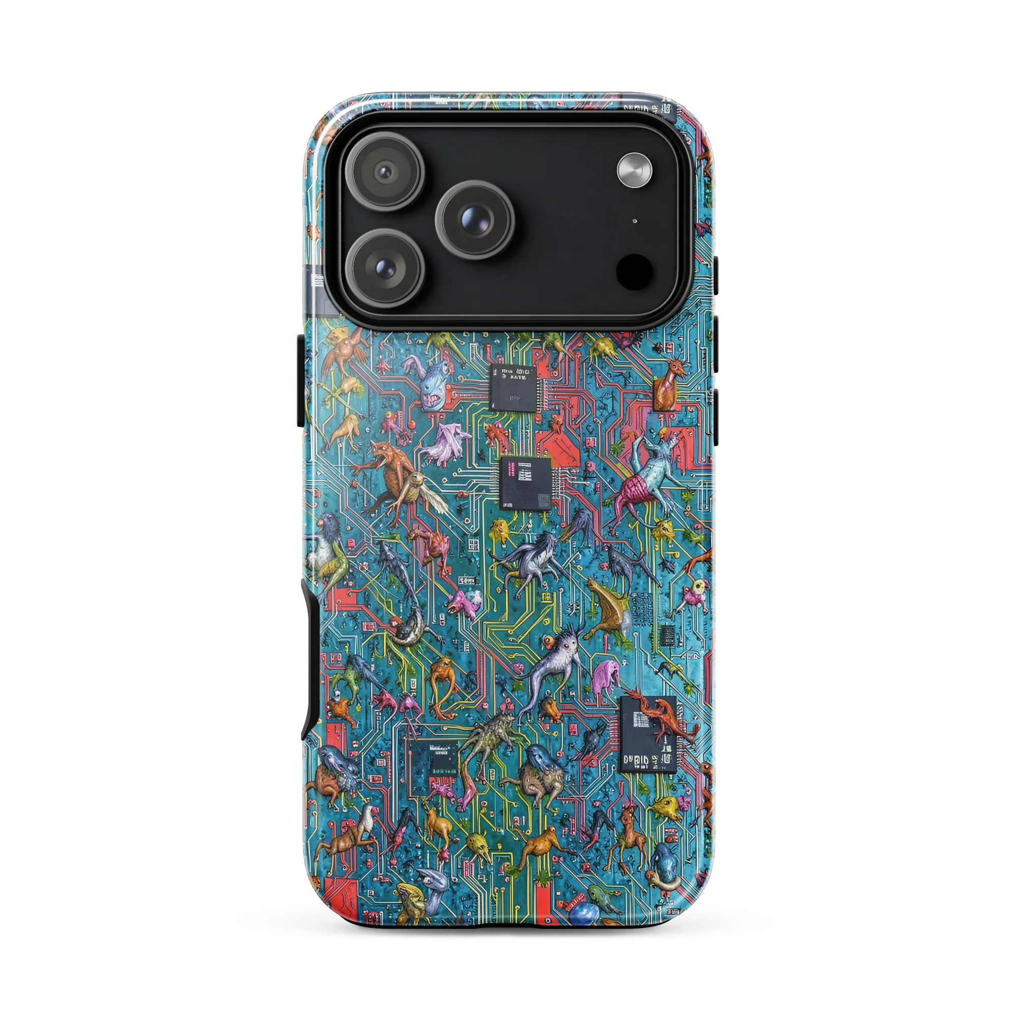 Circuit Menagerie on Tough Case for iPhone® — Front