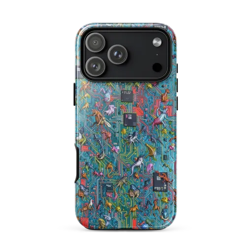 Circuit Menagerie on a Tough Case for iPhone®