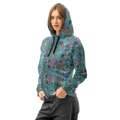 Circuit Menagerie on a Cotton Hoodie