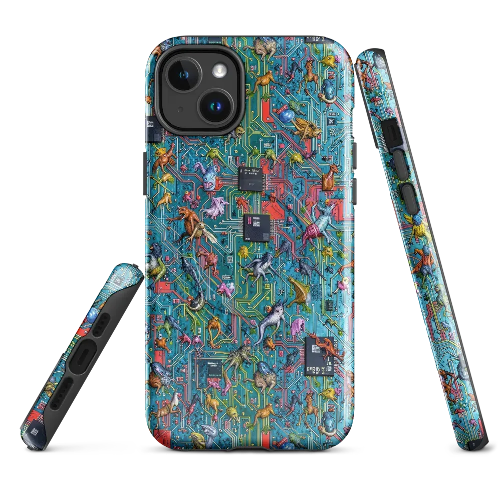 Circuit Menagerie on MagSafe Tough Case for iPhone® — Front