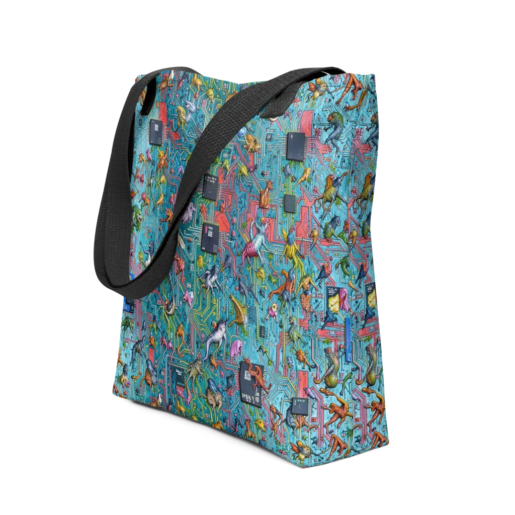 Circuit Menagerie on Tote Bag — Front