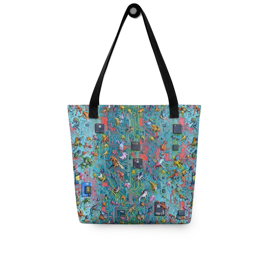 Circuit Menagerie on Tote Bag — Front