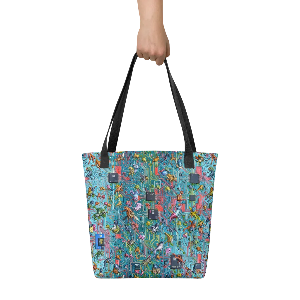 Circuit Menagerie on Tote Bag — Front