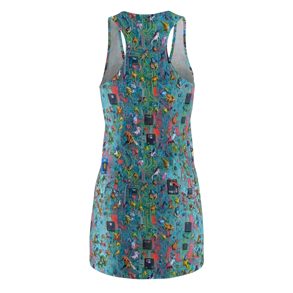 Circuit Menagerie on Racerback Dress — Back