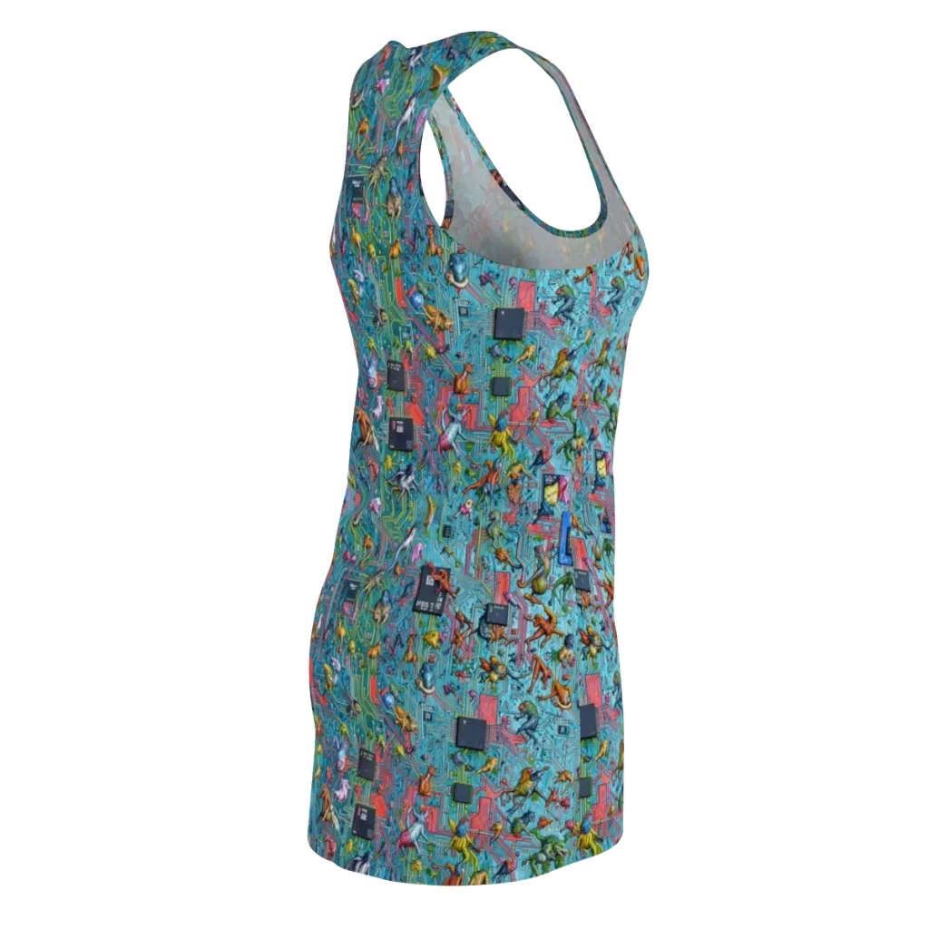 Circuit Menagerie on Racerback Dress — Back Side