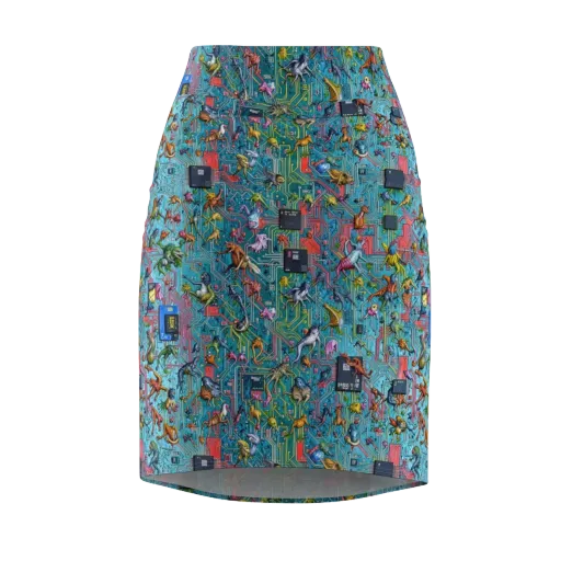 Circuit Menagerie on a Pencil Skirt