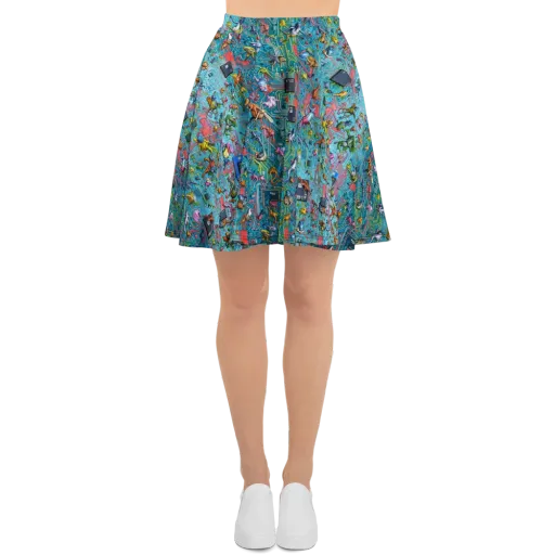 Circuit Menagerie on a Skater Skirt