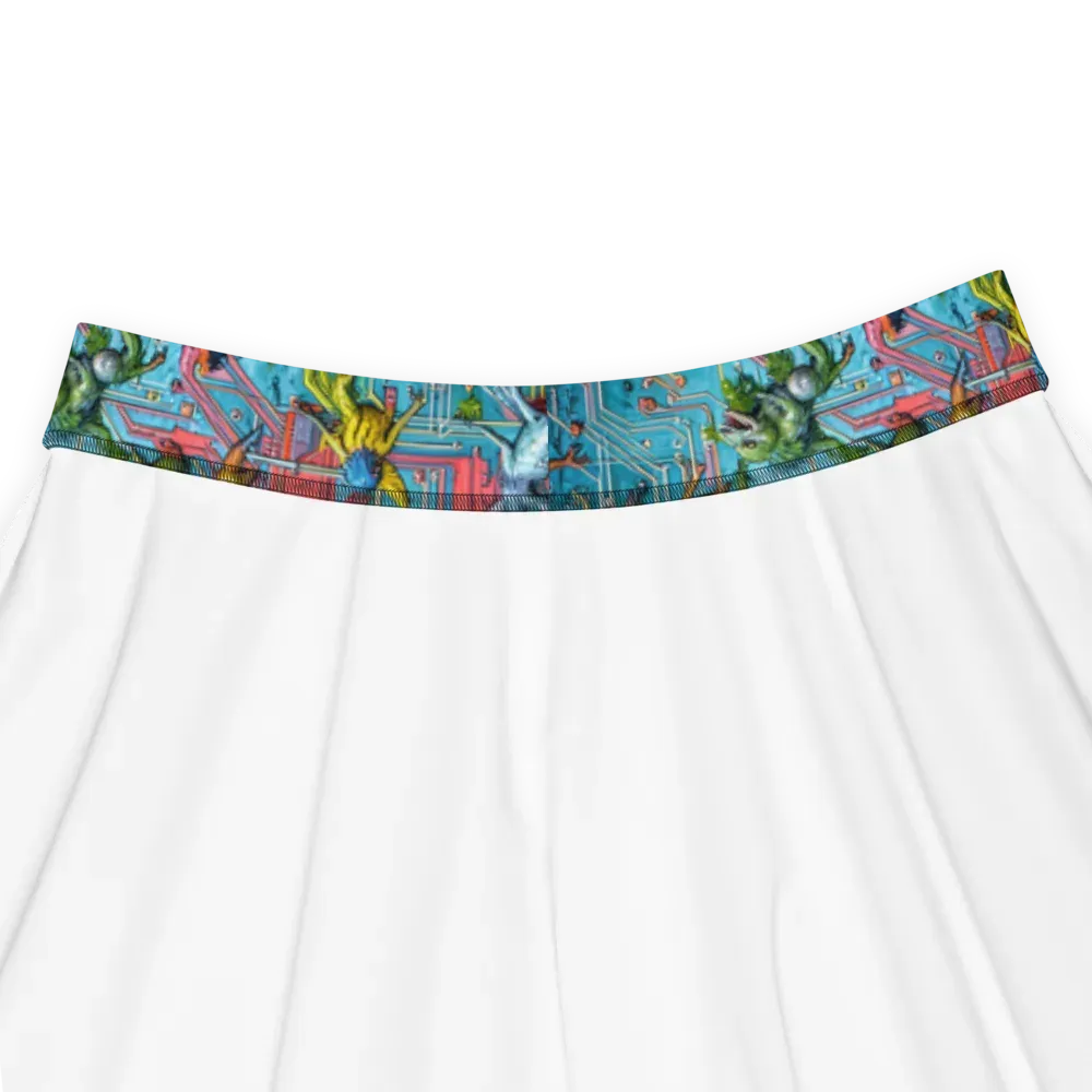 Circuit Menagerie on Skater Skirt — Product details