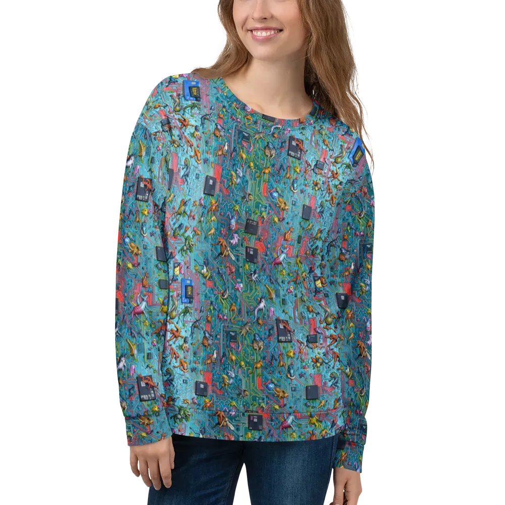 Circuit Menagerie on Sweatshirt — Front