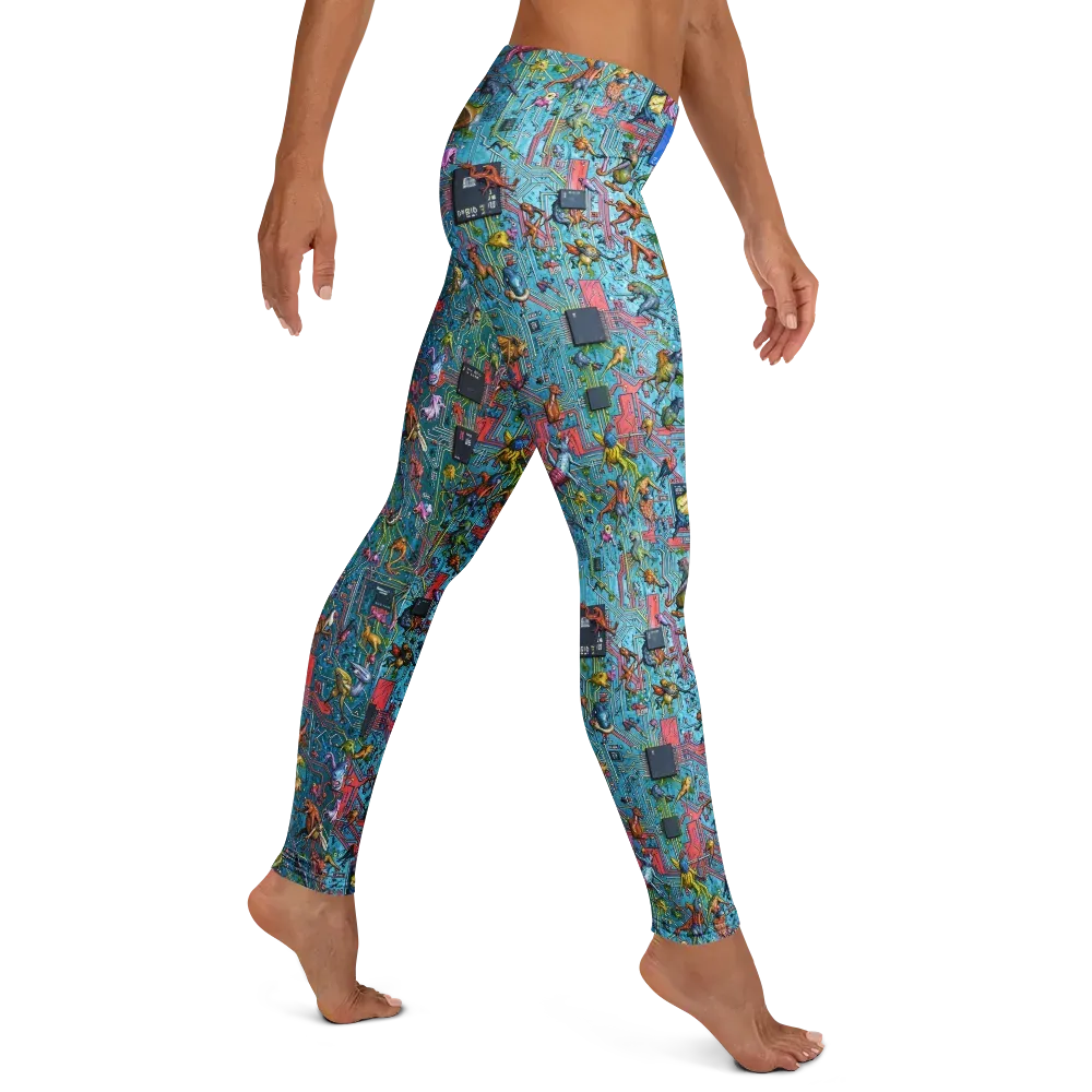 Circuit Menagerie on Leggings — Right