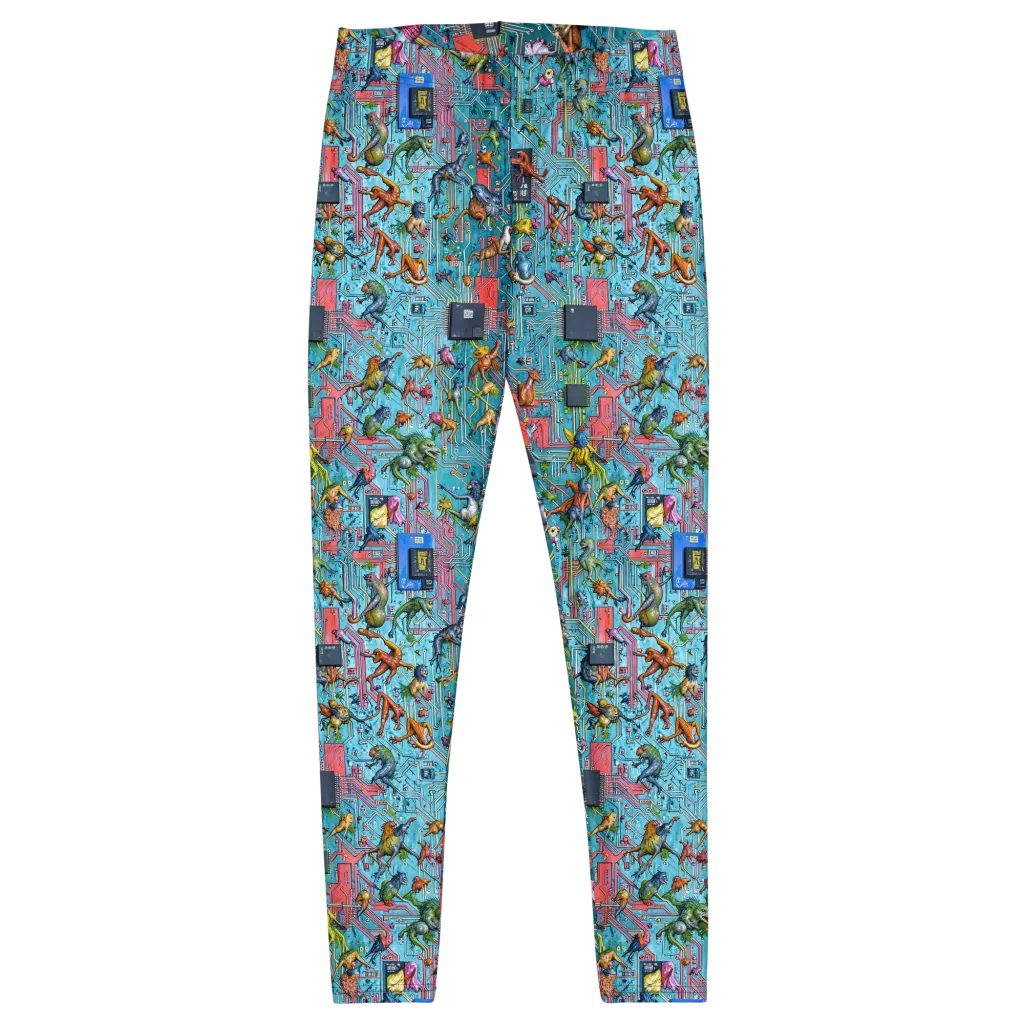 Circuit Menagerie on Leggings — Front
