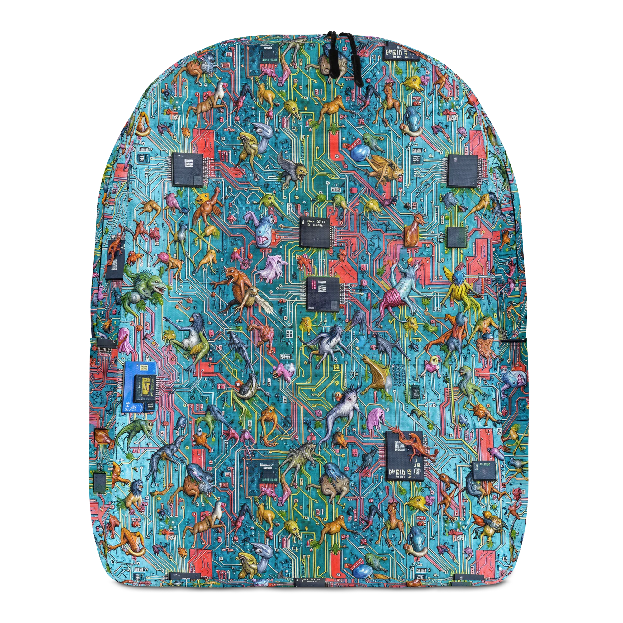 Circuit Menagerie on Minimalist Backpack — Front