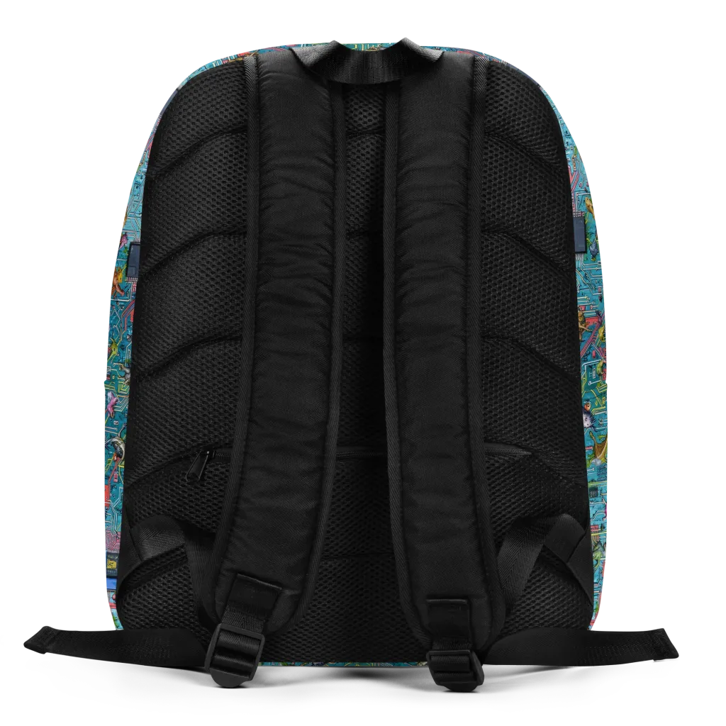 Circuit Menagerie on Minimalist Backpack — Back