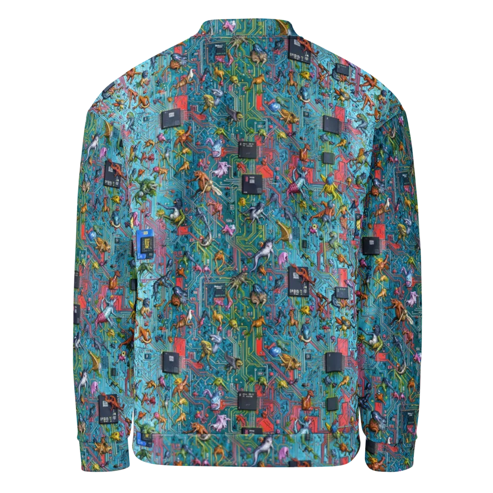 Circuit Menagerie on Bomber Jacket — Back