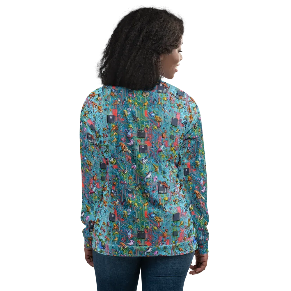Circuit Menagerie on Bomber Jacket — Back