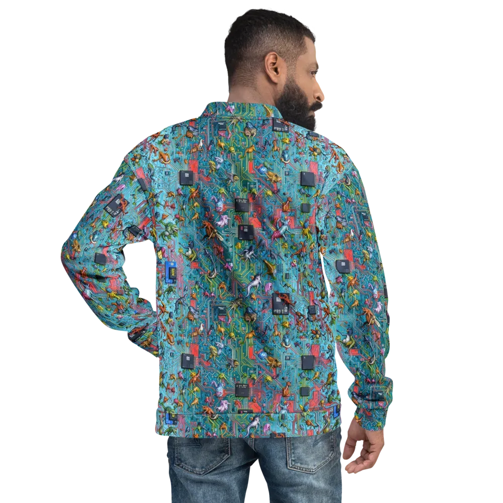 Circuit Menagerie on Bomber Jacket — Back