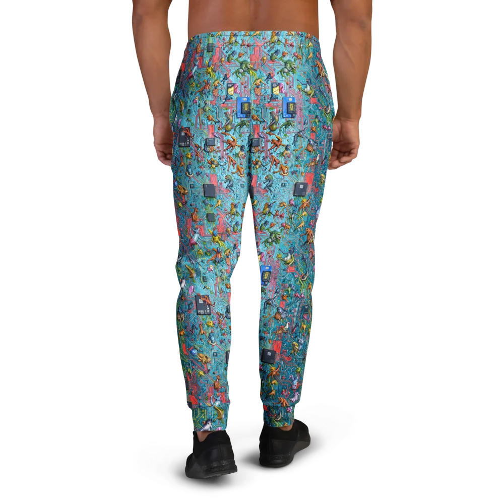 Circuit Menagerie on Men's Joggers — Back