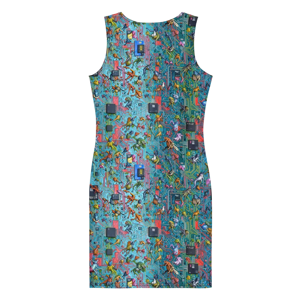 Circuit Menagerie on Bodycon Dress — Back
