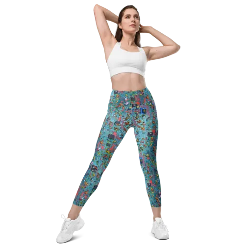 Circuit Menagerie on a Leggings with Pockets