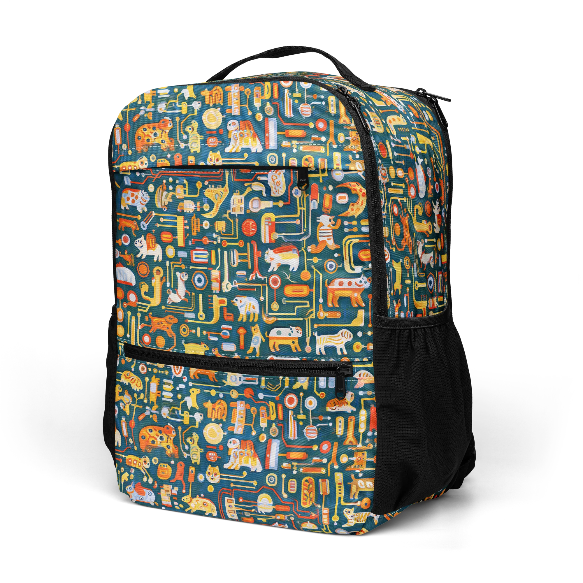 Circuit Critters on Utility Backpack — Left Front