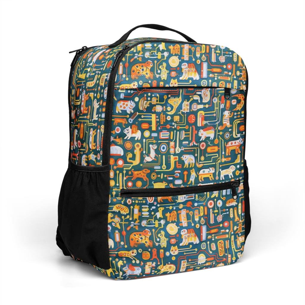 Circuit Critters on Utility Backpack — Right Front