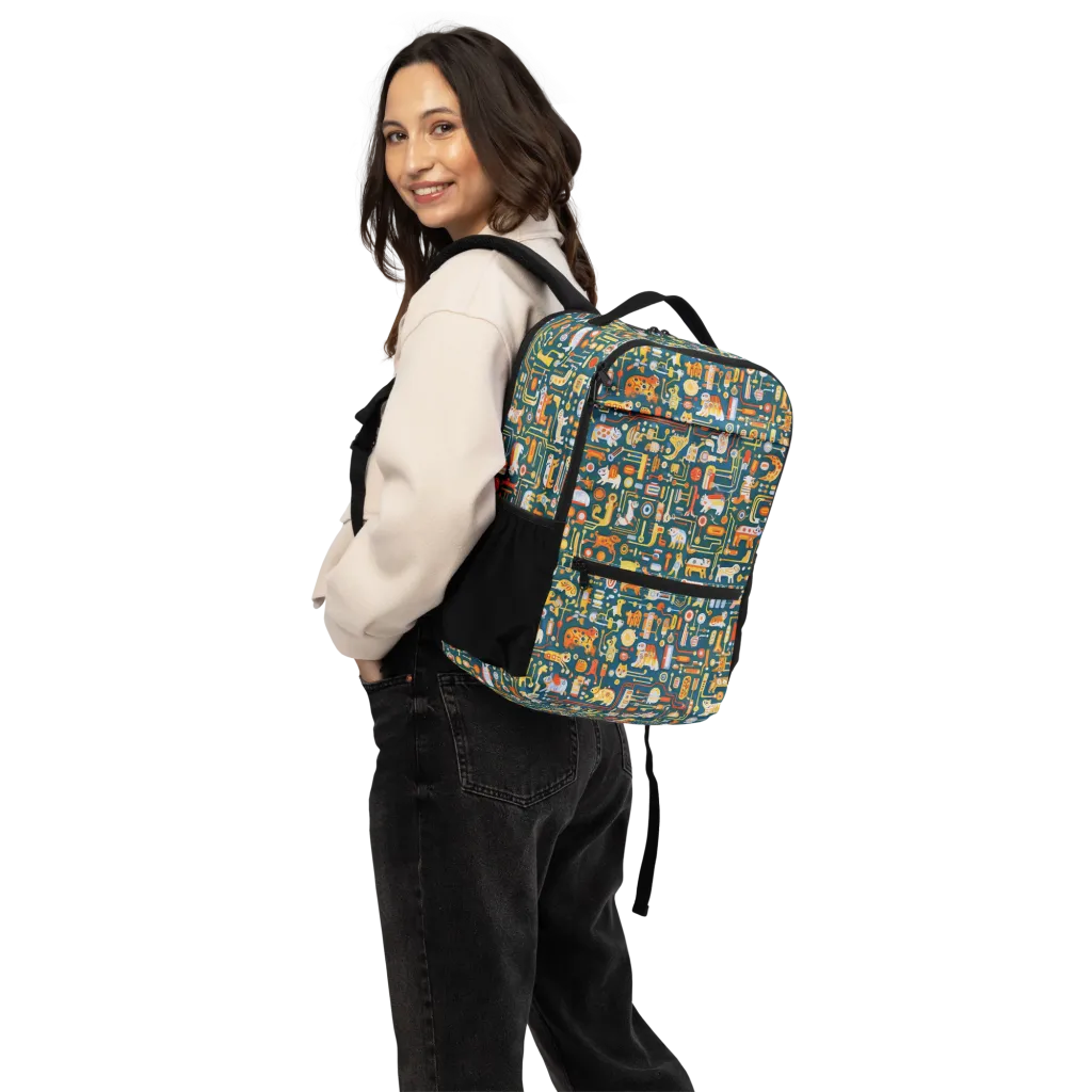 Circuit Critters on Utility Backpack — Back
